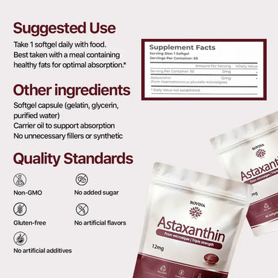 Rovina Sunglow Astaxanthin 12mg